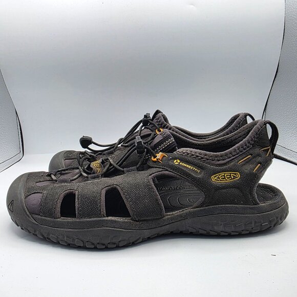 Keen SOLR Mens Size 8.5 Black Sandals Sport Water Slip On Closed Toe Casual - Picture 13 of 13
